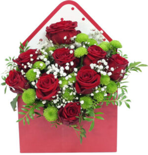 Flower BOX Kasia kwiaty w pudełku z dostawą do domu poczta i kwiatowa wysyłka