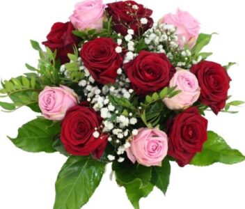 bukiet 12 róż z dostawą pocztą florystyczna ogólnopolska dostawa tanich bukietów róż czerwonych