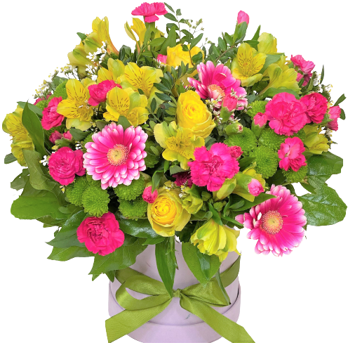 flowerbox wiosenny z dostawą do domu poczta, kwiatowa ogólnopolska Polska dostawa bukietów