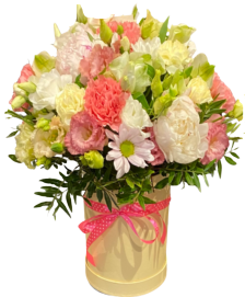 flower box pastele dostawa poczta z kwiatami na terenie całej Polski, wyślij świeży i tani flower box z dostawą do domu