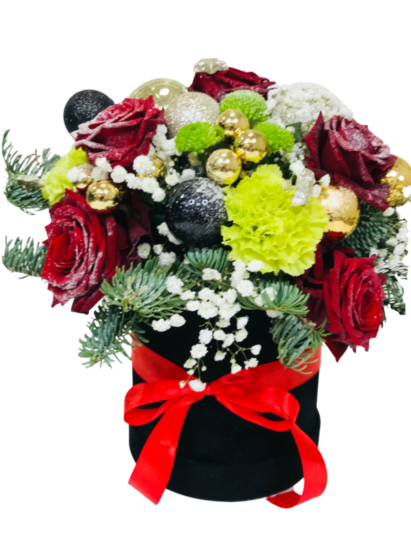 flower box na święta z dostawą poczta z kwiatami Bydgoszcz