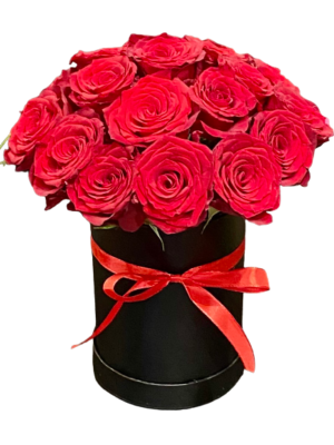 Róże w pudełku Warszawa dostawa kwiatów poczta, kwiatowa przesyłka Warszawa