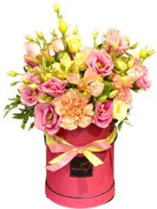 flower box Poznań zamów online dostawa kwiatów w pudełku do domu