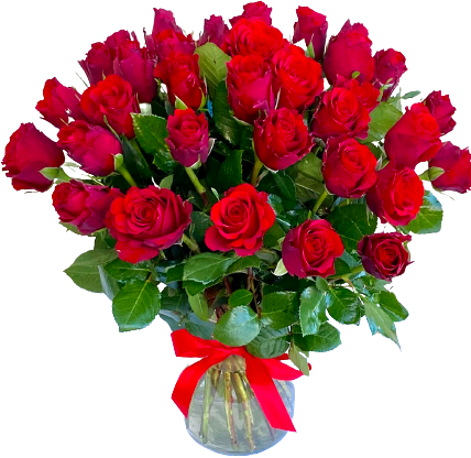 bukiet 50 czerwonych róż z dostawa florystyczna poczta, kwiatowa ogólnopolska wysyłka kwiatowa