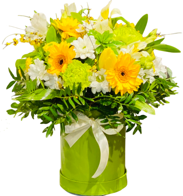 flower box na święta wielkiej nocy z dostawą, poczta, kwiatowa wysyłka kwiaciarnia online